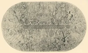 Albert Frederick Prints: Painting on the Ceiling of the Hall of Justice, No. 1, 1907. Creator: Unknown