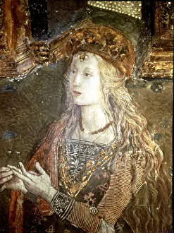 Duchess Prints: Detail of painting Cesare and Lucrezia Borgia Lucrezia Borgia (1480-1519)
