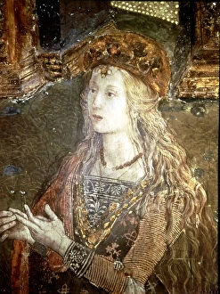 Images Dated 20th March 2007: Detail of painting Cesare and Lucrezia Borgia Lucrezia Borgia (1480-1519), Duchess of Ferrara
