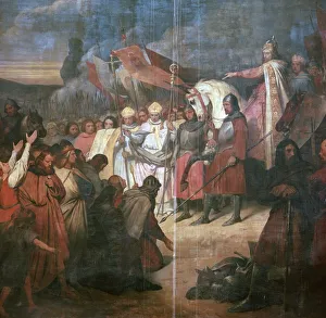 Charlemagne Prints: Painting of Charlemagne, 8th century