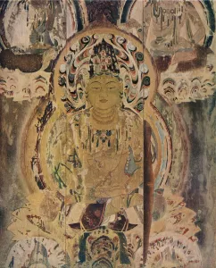 Serenity Prints: A painting on the core pillar of the Pagoda at the Daigoji Monastery, c13th century