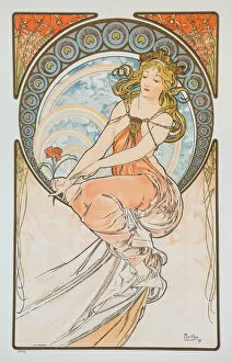 Mucha Gallery: Painting (From the series The Arts), 1898. Creator: Mucha, Alfons Marie (1860-1939)