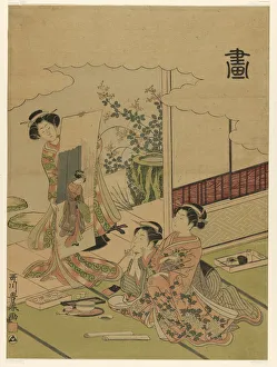 Critic Gallery: Painting (Ga), from an untitled series of the four accomplishments, c. 1772 / 75