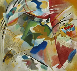 Wassily Wassilyevich Kandinsky Prints: Painting with Green Center, 1913. Creator: Vassily Kandinsky