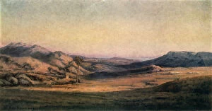 Daybreak Gallery: Painting of a landscape, title unknown. Artist: Edmond Baibazzona