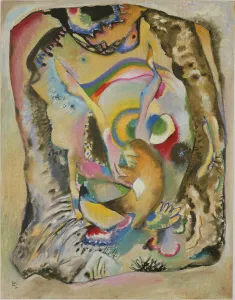 Parisabstract Expressionism Prints: Painting on a Light Ground, 1916. Creator: Kandinsky, Wassily Vasilyevich (1866-1944)