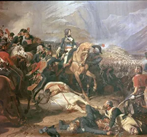 Versailles Prints: Painting of Napoleon at the battle of Rivoli, 18th century