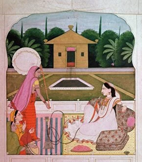 Hookah Collection: Painting of a princess listening to female musicians