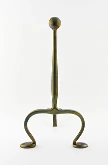 Arts Crafts Movement Collection: One of a Pair of Andirons, England, c. 1900. Creator: Charles Francis Annesley Voysey