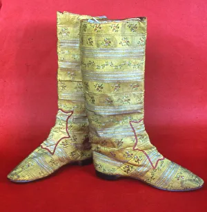 Theatrical Costume Collection: Pair of Boots (Theatrical), France, 1870s. Creator: Unknown