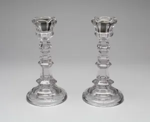 Clear Prints: Pair of Candlesticks, 1860 / 1900. Creator: Unknown