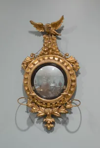 Pair of Convex Mirrors, 1810 / 30. Creator: Unknown