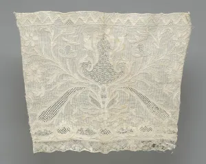 Lacemaking Prints: Pair of Cuffs, Europe, 19th century. Creator: Unknown
