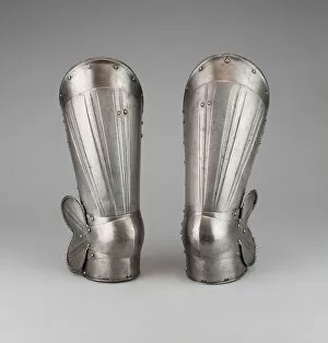 Pair of Cuisses and Poleyns, Germany, c. 1510. Creator: Unknown