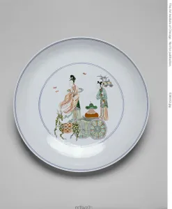 One of a Pair of Dishes with the Daoist Female..., Qing dynasty One of a Pair of Dishes with the Daoist Female..., Qing dynasty