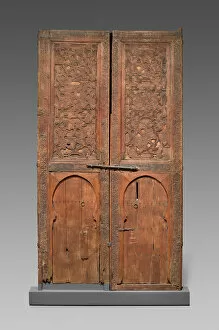 Moroccan Gallery: Pair of doors, Morocco, Marinid Dynasty, 14th century. Creator: Unknown