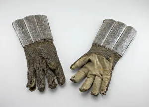 Nuremberg Prints: Pair of Dueling Gauntlets, Nuremberg, 1580 / 1600. Creator: Unknown