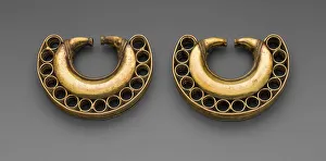 Colombian Prints: Pair of Earrings, A. D. 1000 / 1500. Creator: Unknown