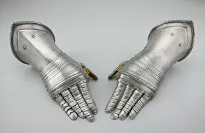 Pair of Fingered Gauntlets, Milan, c. 1580/1600. Creator: Unknown