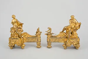 Pair of Firedogs Representing Venus and Mars, Paris, c. 1769