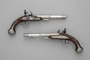 Claude Gallery: Pair of Flintlock Pistols, Indian, Lucknow, and possibly British, London, ca. 1786