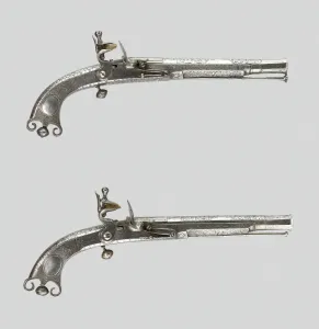 Pair of Flintlock Pistols, Scotland, 1750 / 75. Creator: Unknown