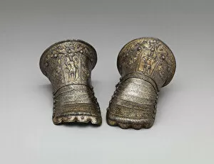 King Of Spain Gallery: Pair of Gauntlets for a Child, Italian, Milan, ca. 1585. Creator: Lucio Piccinino