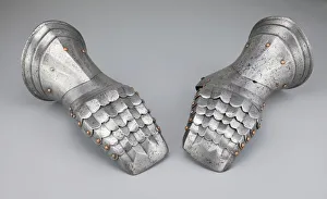 Pair of Mitten Gauntlets, Flanders, c. 1500 / 20. Creator: Unknown