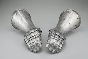 Pair of Mitten Gauntlets, Spain, c. 1500/20. Creator: Unknown
