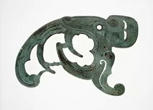 Pair of Plaques with Profile Animal Heads, Western Zhou dynasty, 10th / 8th century B.C