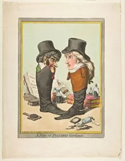 Gillray Collection: A Pair of Polished Gentlemen, March 10, 1801. Creator: James Gillray