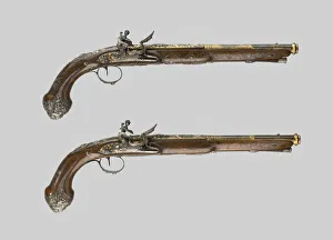 Presentation Prints: Pair of Presentation Flintlock Pistols in the Eastern Fashion, Marseille, c. 1825