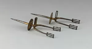 North Africa Collection: Pair of Prick Spurs, Algeria, 18th / 19th century. Creator: Unknown