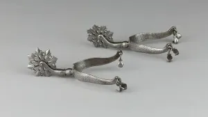 Pair of Rowel Spurs, Northern Europe, early 17th century. Creator: Unknown Pair of Rowel Spurs, Northern Europe, early 17th century. Creator: Unknown