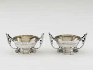 Condiment Gallery: Pair of Salt Dishes, 1850 / 60. Creator: Peter L. Krider