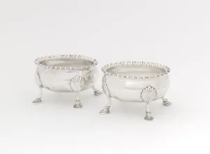 Condiment Gallery: Pair of Salts, 1765 / 85. Creator: Thomas Shields