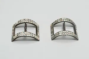 Pair of Shoe Buckles, England, Last quarter 18th century. Creator: Unknown