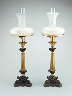 Pair of Sinumbra Lamps, c. 1827 / 31. Creator: Cornelius and Company