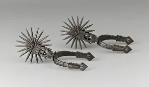Equestrian Equipment Prints: Pair of Spurs, Chile, 19th century in 16th century style. Creator: Unknown