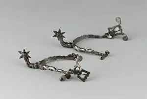 Pair of Spurs, Europe, c. 1630. Creator: Unknown