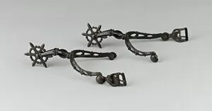 Pair of Spurs, Western Europe, early 17th century. Creator: Unknown