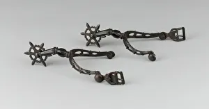 Pair of Spurs, Western Europe, early 17th century. Creator: Unknown Pair of Spurs, Western Europe, early 17th century. Creator: Unknown