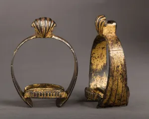 Equestrian Equipment Prints: Pair of Stirrups, Netherlandish, first half 17th century. Creator: Unknown
