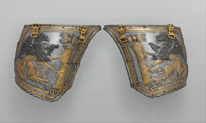 Charles V Of Spain Gallery: Pair of Tassets of Emperor Charles V of Austria (1500-1558), German, Augsburg, ca