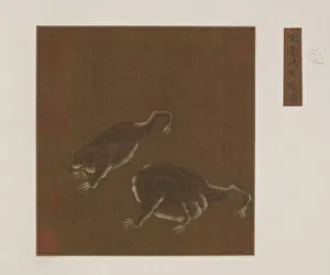 Toad Prints: A Pair of Three-legged Toads, Ming dynasty, 1368-1644. Creator: Unknown