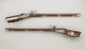 Caspar Prints: Pair of Wheellock Rifles Made for Emperor Leopold I (1640-1705), Bohemian, Prague