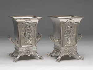Tiffany And Co Prints: Pair of Wine Coolers, 1873. Creator: Tiffany & Co
