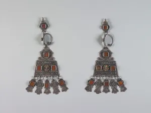 Enamel Prints: Pair of Woman's Earrings, 1900-1920