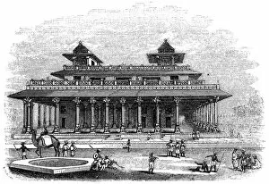Akbar Collection: Palace of Allahabad, India, 1847. Artist: Bonner