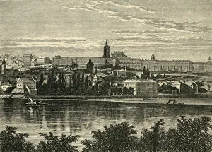 Prague Collection: Palace of the Bohemian Kings and Cathedral of Hradschin, Prague, 1890. Creator: Unknown